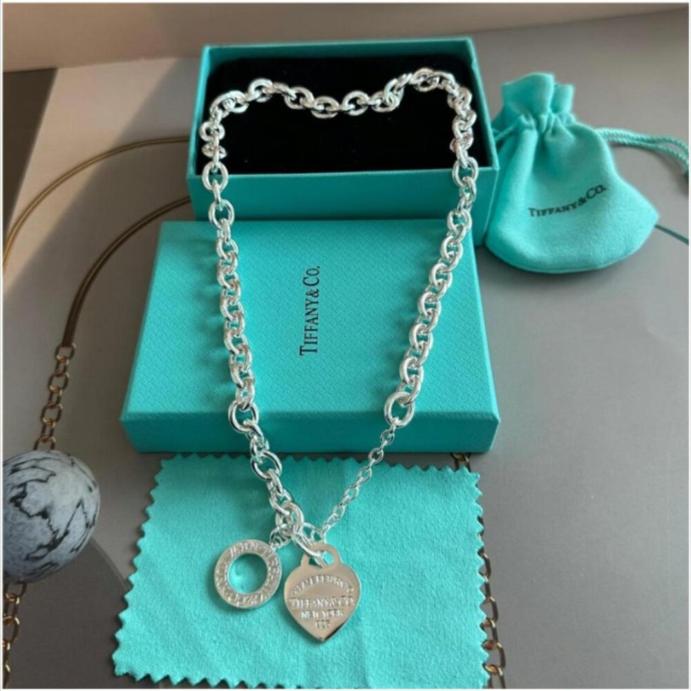 Tiffany & Co. Return to Tiffany Heart Tag Necklace - Silver 925